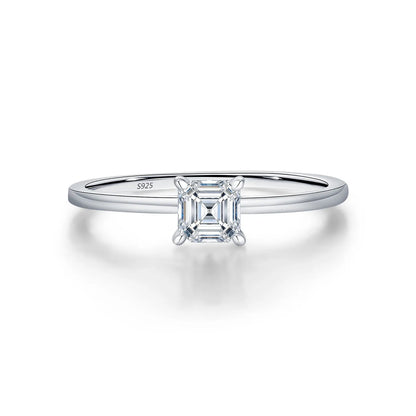 MUSHAN Luxury Jewelry 925 Sterling Silver Ring Band Women GRA Certificated Moissanite Diamond Emerald D Color Rings Fine Jewelry