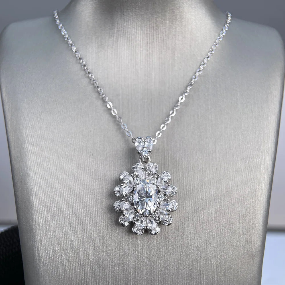 MuShan Designer Jewelry 925 Sterling Silver Chain Rope Radiant Moissanite Casual Artisan Women 18K Real Gold Plated MST Patent