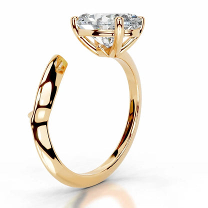 MUSHAN Bespoke Luxury Jewelry 925 Sterling Silver Ring D VVS1 Moissanite Ring for Women 18K Gold Plated MST Patent Fine Jewelry