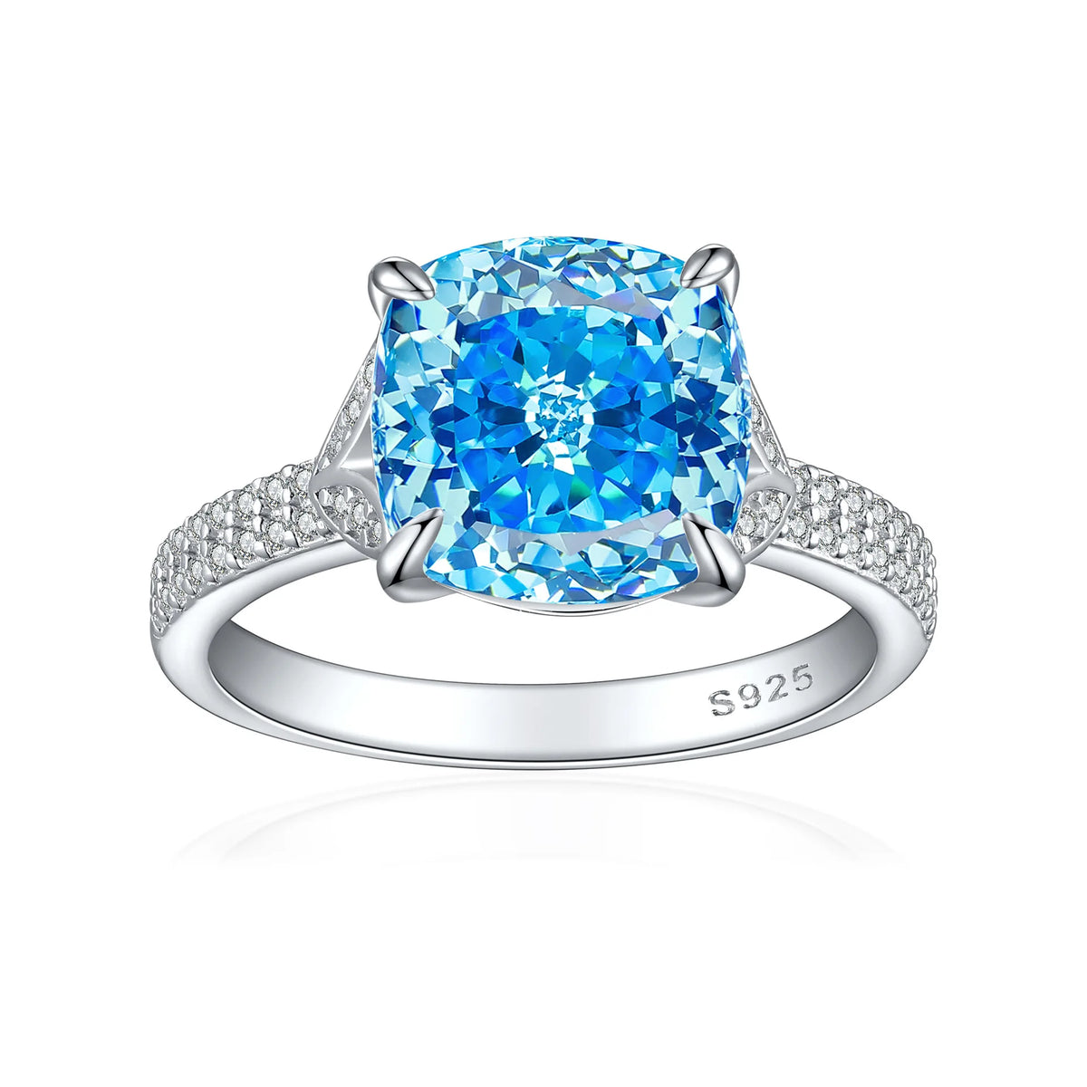 Anillo de plata de ley 925 de MuShan Jewelry, alianza de boda, diamante de alto carbono, regalo para mejor amiga, regalo para novia, anillos para mujer, joyería fina