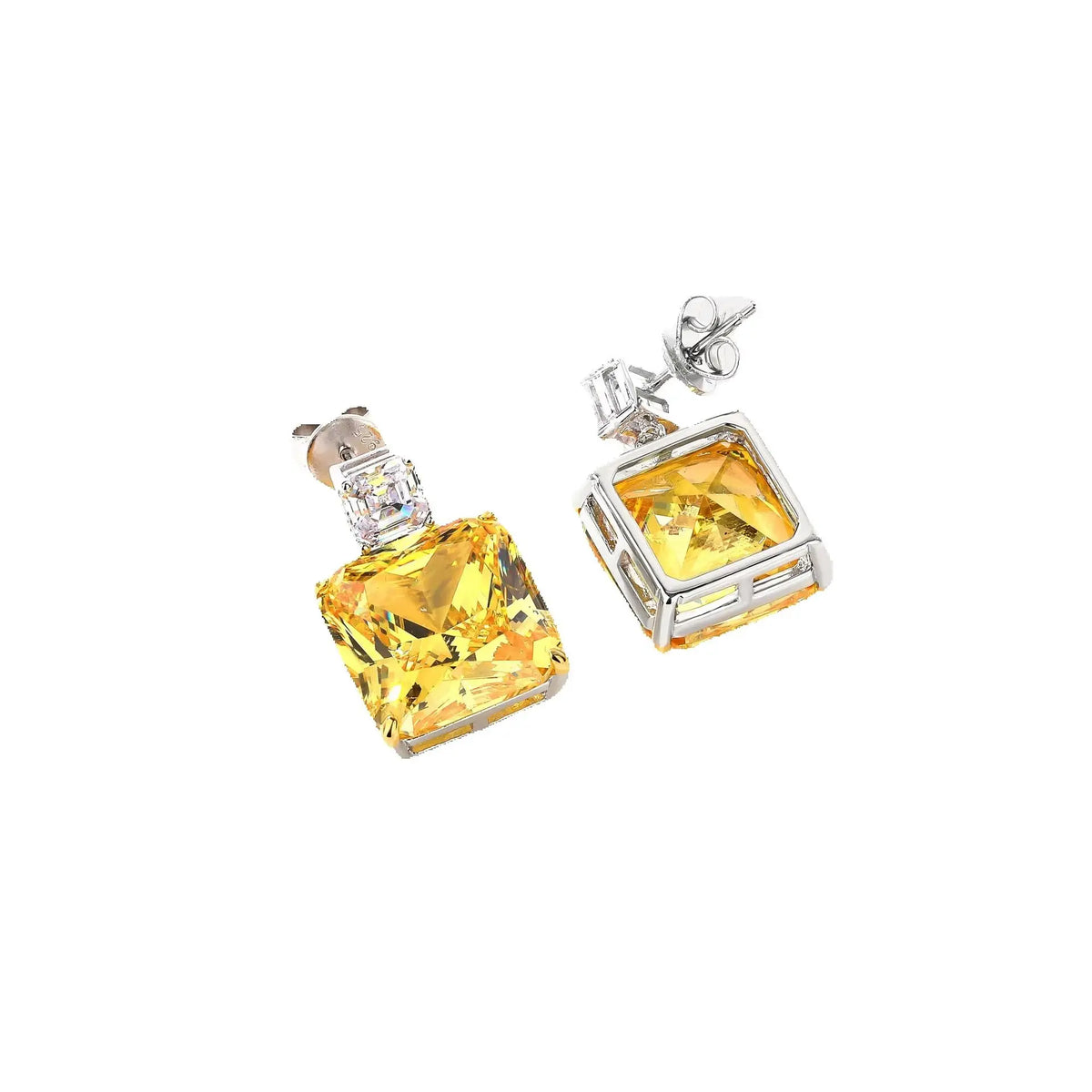 MuShan Jewelry 925 Sterling Silver Earring Fine 5A CZ Gemstones High Carbon Gemstones 925 Sterling Silver Earring Accessories