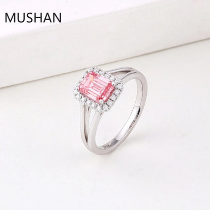 MUSHAN Luxury Custom 14K 18K Gold Rings Band Jewelry With Moissanite Diamond Lab Grown Gemstones Diamond Wedding Ring For Women