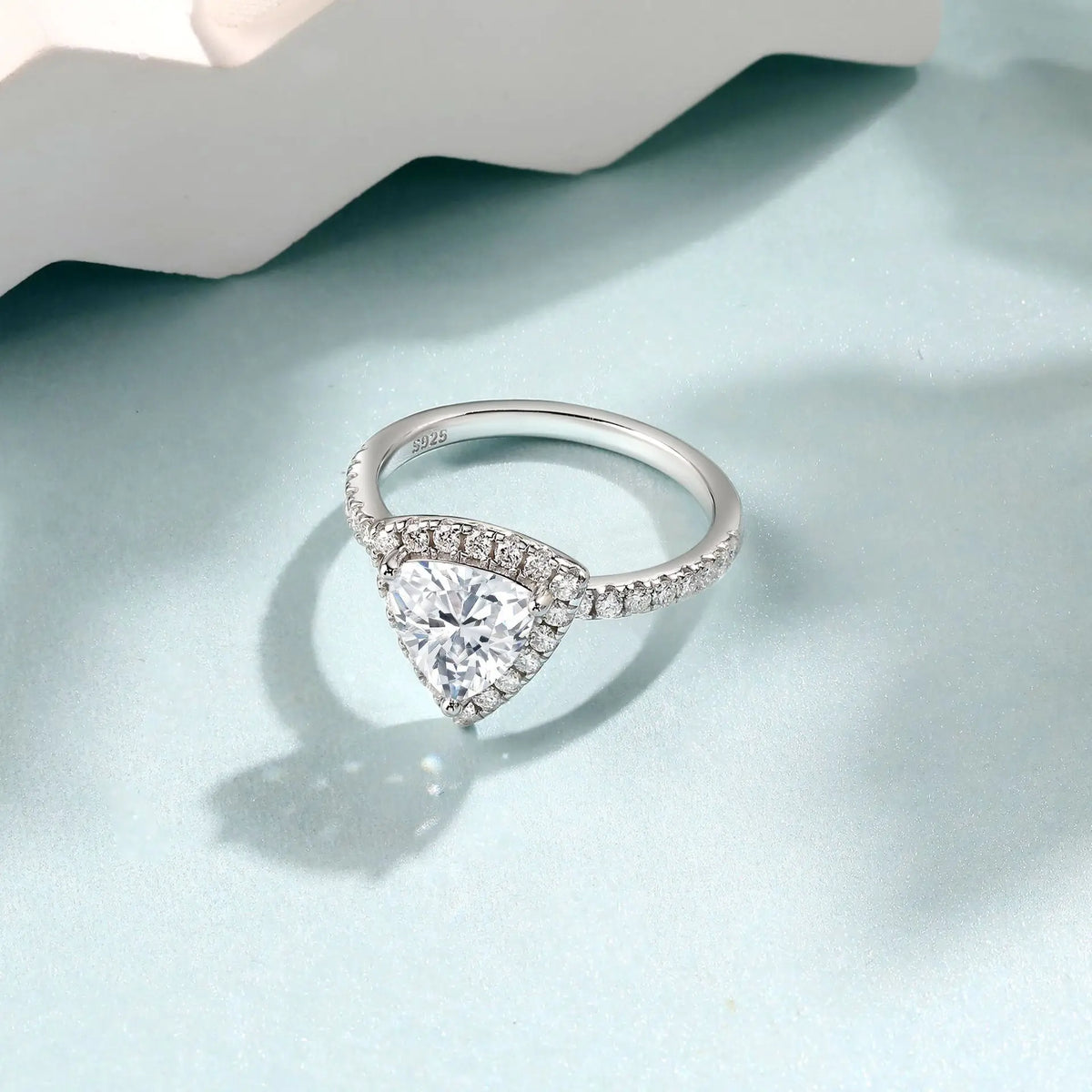 Bague MuShan en argent sterling 925 avec zircon de qualité 7A, taille marquise, bague de promesse pour femme, plaqué or véritable, bijou de haute qualité