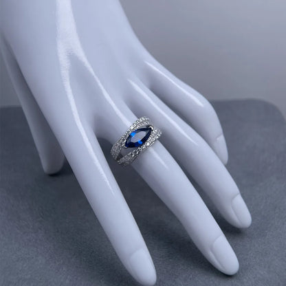 Anillo de boda de plata de ley 925 MuShan Jewelry, anillo para mujer de alta joyería con diamante de alto carbono, regalo de San Valentín, regalo de Navidad