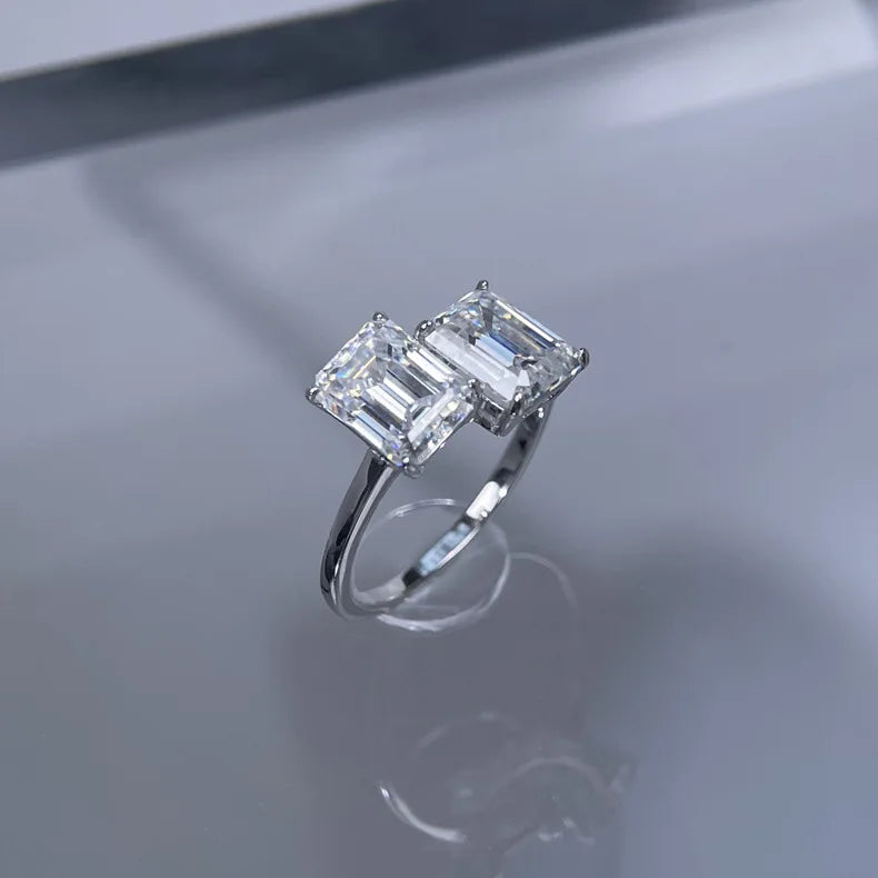 Bague MuShan Brand Jewelry en argent sterling 925, bague artisanale avec moissanite VVS pour partenaire, plaquée or 18 carats, bijou breveté MST