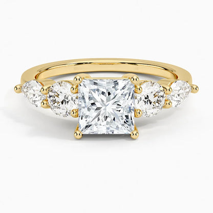 Bague minimaliste en argent sterling 925 et moissanite de MuShan Luxury Jewelry, cadeau pour amie, plaqué or 18 carats, bijou raffiné breveté MST