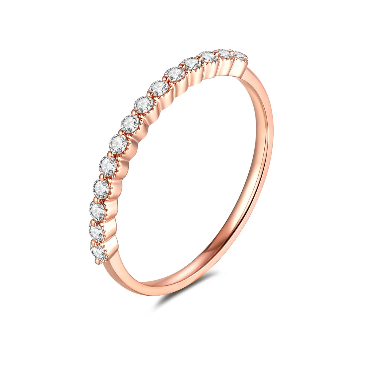 MUSHAN Luxury Custom 14K 18K Gold Rings Band Jewelry With Moissanite Diamond Lab Grown Gemstones Diamond Wedding Ring For Women