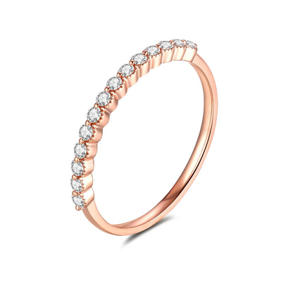 MUSHAN Luxury Custom 14K 18K Gold Rings Band Jewelry With Moissanite Diamond Lab Grown Gemstones Diamond Wedding Ring For Women