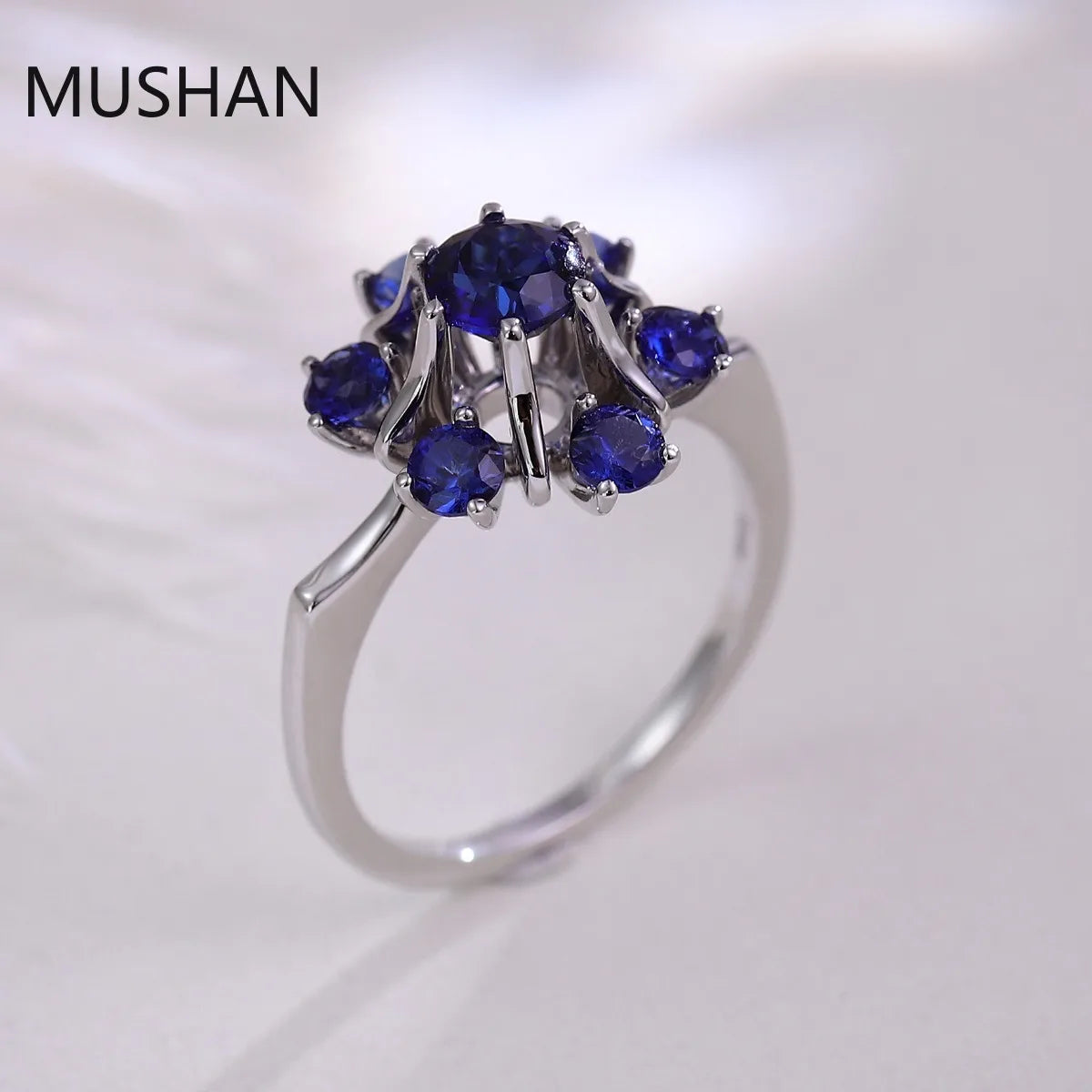 MUSHAN Luxury Custom 14K 18K Gold Rings Band Jewelry With Moissanite Diamond Lab Grown Gemstones Diamond Wedding Ring For Women