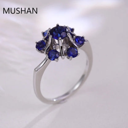 MUSHAN Luxury Custom 14K 18K Gold Rings Band Jewelry With Moissanite Diamond Lab Grown Gemstones Diamond Wedding Ring For Women