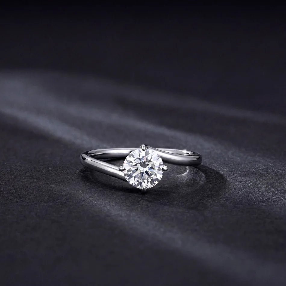 MUSHAN Custom Luxury Diamond Rings Jewelry IGI Certificated for Women 925 Sterling Silver Lab Grown Diamond Ring Band HPHT CVD