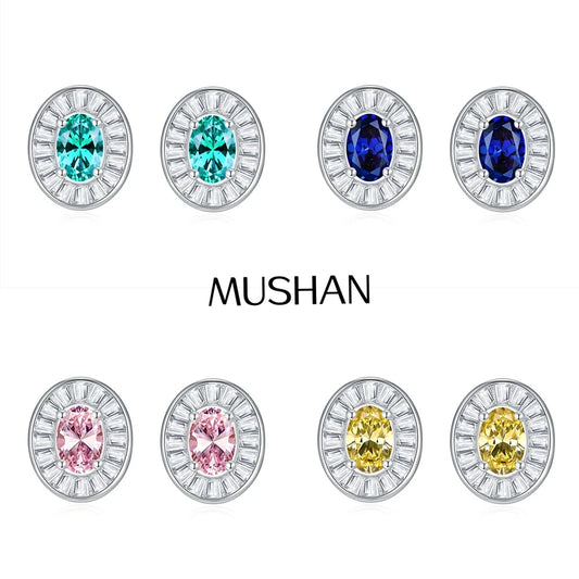 Boucles d'oreilles pendantes MuShan Jewelry en argent sterling 925, diamants HCD, style minimaliste, cadeau pour meilleure amie, bijoux fins pour femme