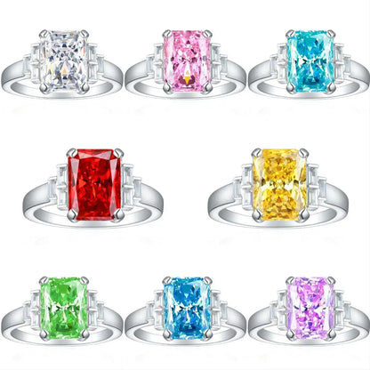 MuShan Jewelry 925 Sterling Silver Ring Wedding Band High Carbon Diamond Christmas Gift Romantic Style Women Rings Fine Jewelry