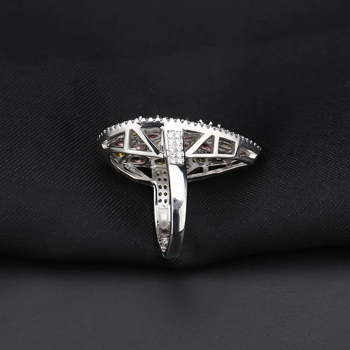 MUSHAN Custom Jewelry 925 Sterling Silver Ring Lab Red Ruby Asscher Luxury Ring for Women 18K Gold Plated Anniversary Rings