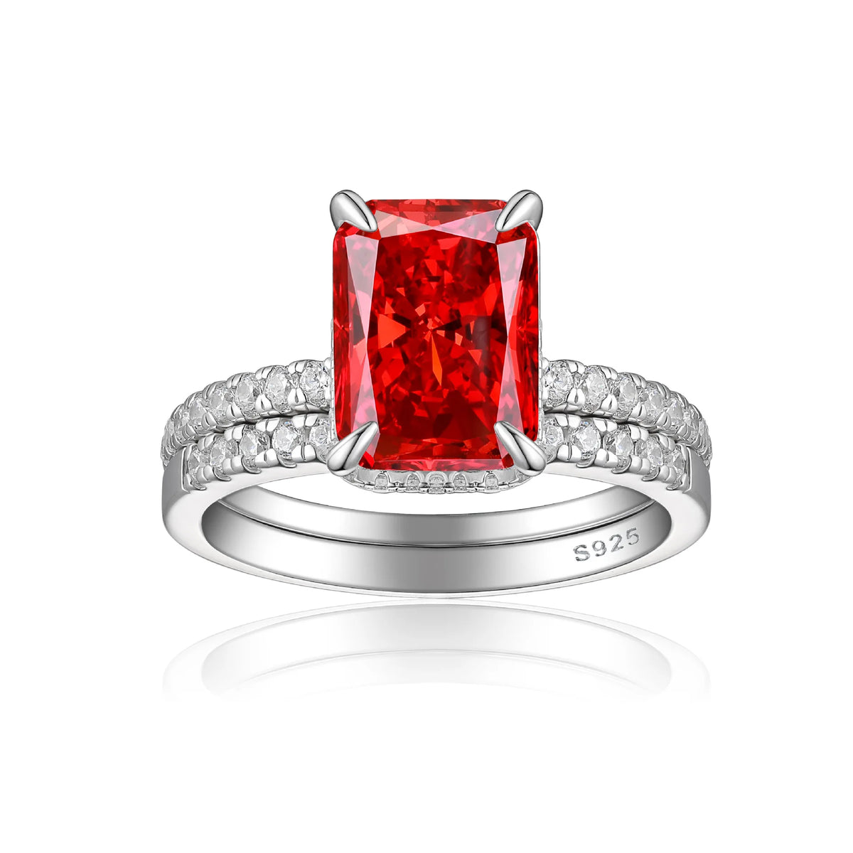 Bague MuShan Brand Jewelry en argent sterling 925, triangle en zircone cubique 7A, bijoux raffinés pour elle, plaqué or 18 carats
