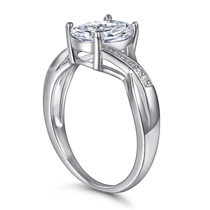 Bague de mariage MuShan Jewelry en argent sterling 925 avec diamant à haute teneur en carbone, cadeau pour enterrement de vie de jeune fille, cadeau pour maman, bagues pour femme, bijou raffiné