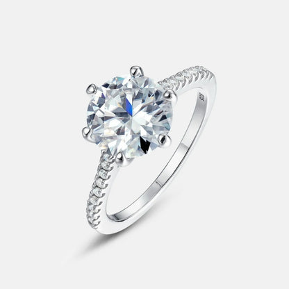MUHAN Luxury Jewelry Anillo de plata de ley 925, alianza de boda para mujer, certificado GRA, anillo de diamantes de moissanita, color D, joyería fina