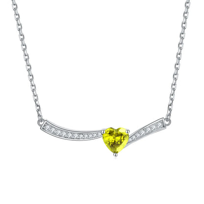 MuShan Jewelry 925 Sterling Silver Necklace Pendant Chain HCD Diamonds Valentine Gift Best Friend Gift Women Necklaces Jewelry