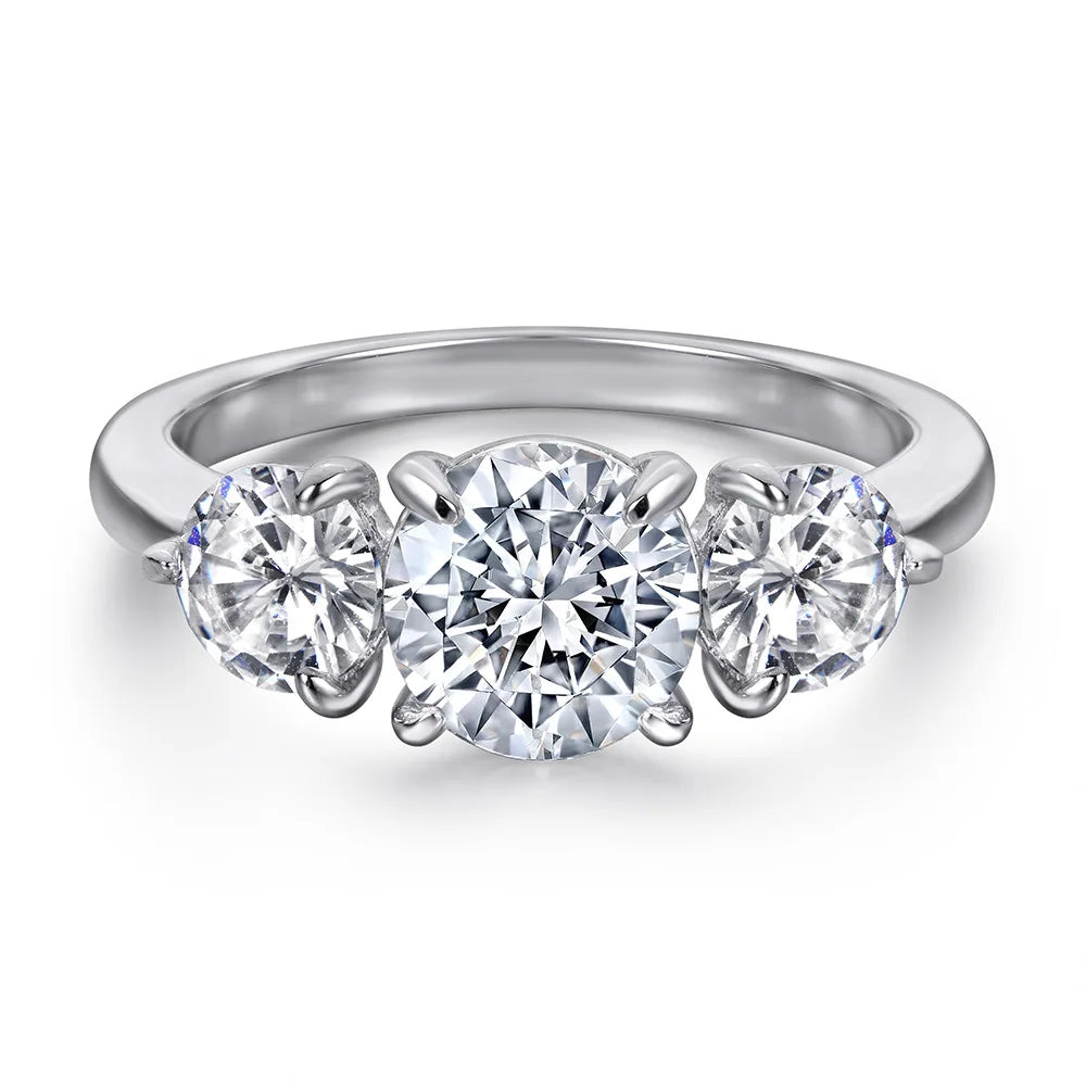 Anillos de compromiso de plata de ley 925 de MuShan Jewelry, bandas con circonita cúbica 7A, regalo romántico de aniversario y San Valentín para mujer
