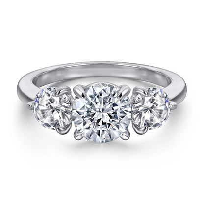 Anillos de compromiso de plata de ley 925 de MuShan Jewelry, bandas con circonita cúbica 7A, regalo romántico de aniversario y San Valentín para mujer