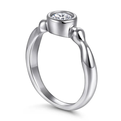 MuShan Jewelry 925 Sterling Silver Rings Bands Engagement Ring 5A Cubic Zirconia Rings Bands Anniversary Rings Bands  Women Gift