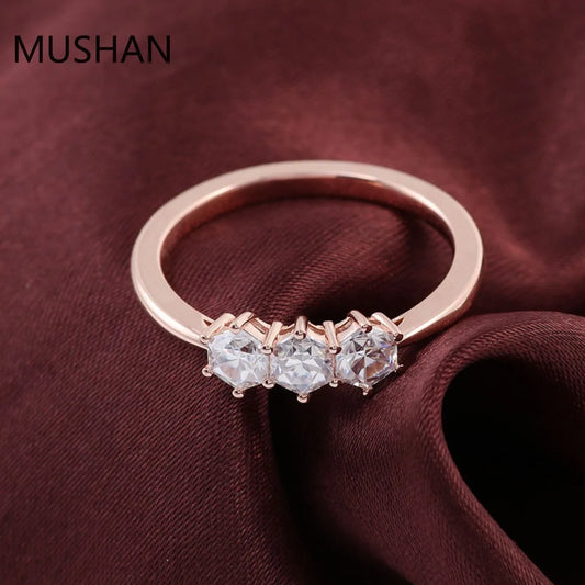 MUSHAN Luxury Custom 14K 18K Gold Rings Jewelry Moissanite Diamond GRA Certificate Wedding Ring For Women