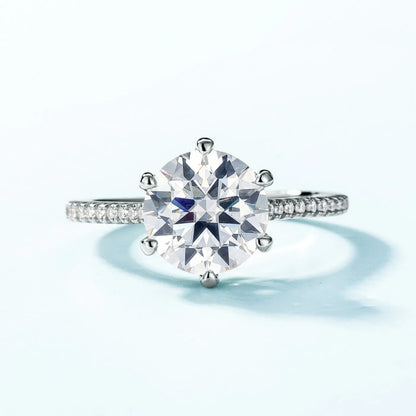 MUHAN Luxury Jewelry Anillo de plata de ley 925, alianza de boda para mujer, certificado GRA, anillo de diamantes de moissanita, color D, joyería fina