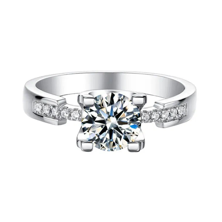 Bague MuShan Luxury Jewelry en argent sterling 925 et moissanite pour femme, superbe bague plaquée or 18 carats, brevet MST, certifiée GRA, bijoux raffinés
