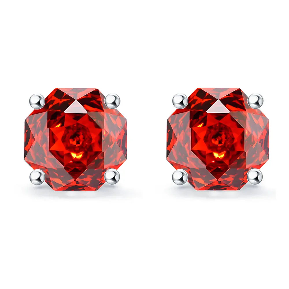 MuShan Jewelry 925 Sterling Silver Stud Earrings Dangle HCD Gemstones Engagement Party Premium Jewelry Women Earring Fine Jewelr