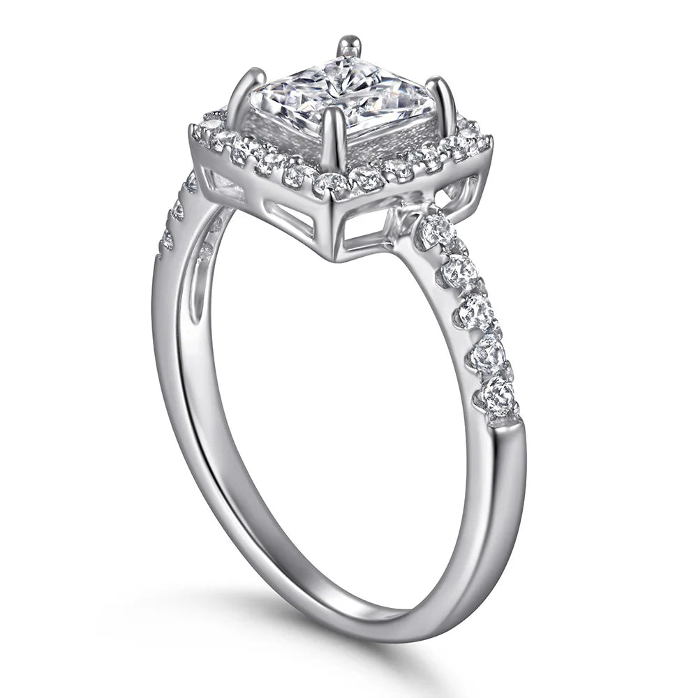 Anillos de plata de ley 925 de MuShan Jewelry, anillos de compromiso, circonita cúbica 7A, anillos de boda, regalo de aniversario para mujer