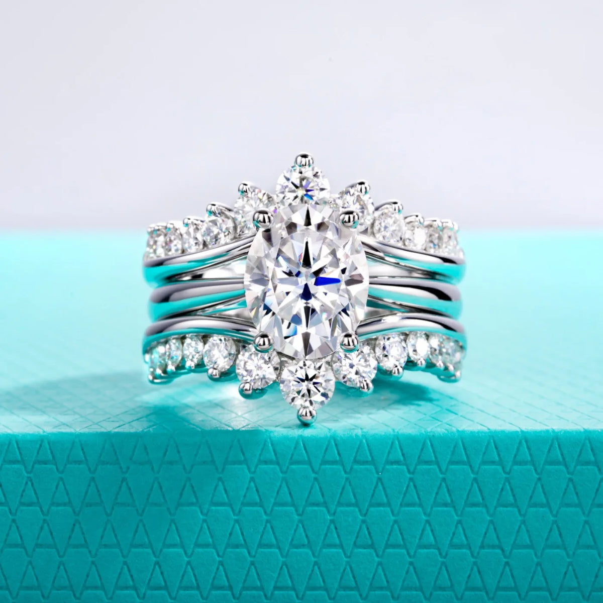 Bague de mariage en argent sterling 925 MUHAN Luxury Jewelry pour femme, bague en diamant moissanite certifiée GRA, couleur D, bijou de haute qualité