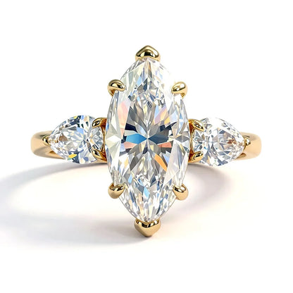 Bague MUSHAN Luxury Jewelry en argent sterling 925 pour femme, diamant moissanite taille émeraude certifié GRA, couleur D, bijou de luxe