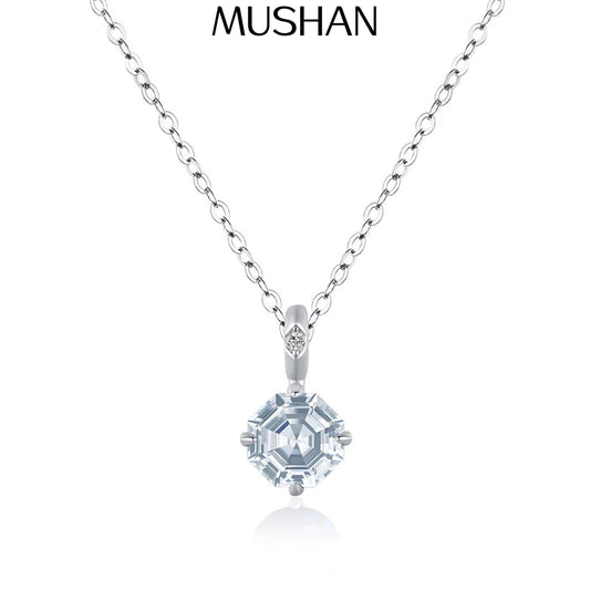 MuShan Jewelry 925 Sterling Silver Necklace Pendant Chain HCD Gemstones Gift Her Statement Jewelry Women Necklaces Jewelry