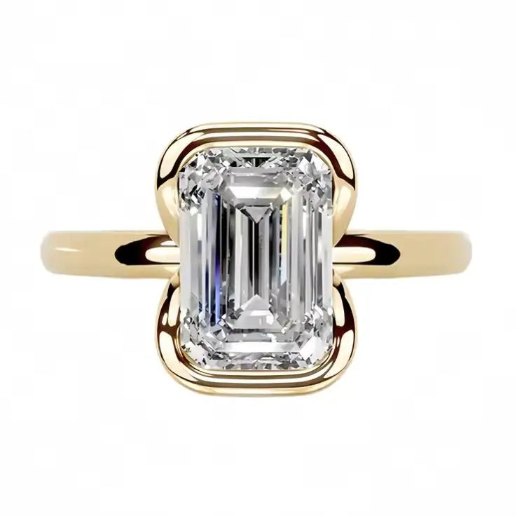 MUSHAN Luxury MST Jewelry 925 Sterling Silver Rings 2ct D Color Moissanite Diamond Women Ring Band GRA Certificated Fine Jewelry