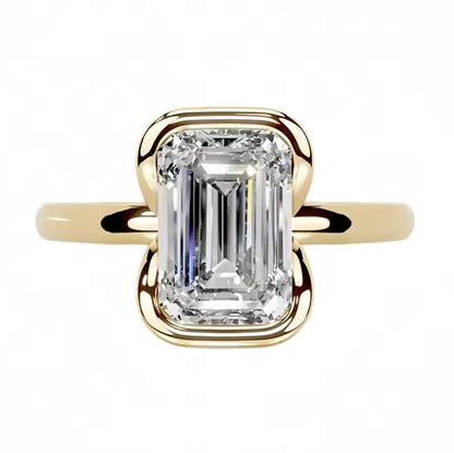 MUSHAN Luxury MST Jewelry 925 Sterling Silver Rings 2ct D Color Moissanite Diamond Women Ring Band GRA Certificated Fine Jewelry