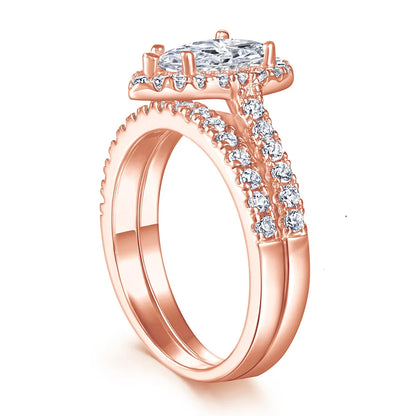 Bague MuShan en argent sterling 925 avec oxyde de zirconium triangulaire 5A, style décontracté pour femme, plaqué or véritable, bijoux fins
