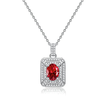 MuShan Jewelry 925 Sterling Silver Necklace Pendant Chain HCD Diamonds Best Friend Gift Bridal Jewelry Women Necklaces Jewelry
