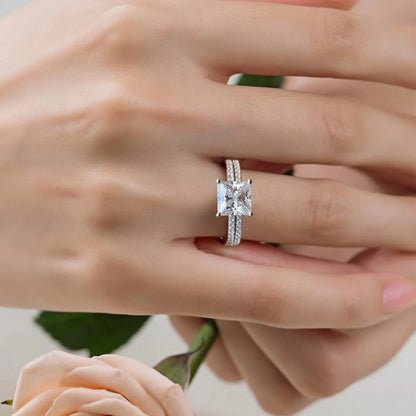 MUHAN Luxury Jewelry  925 Sterling Silver Ring Wedding Band  Women GRA Certificate Moissanite Diamond Rings D Color Fine Jewelry