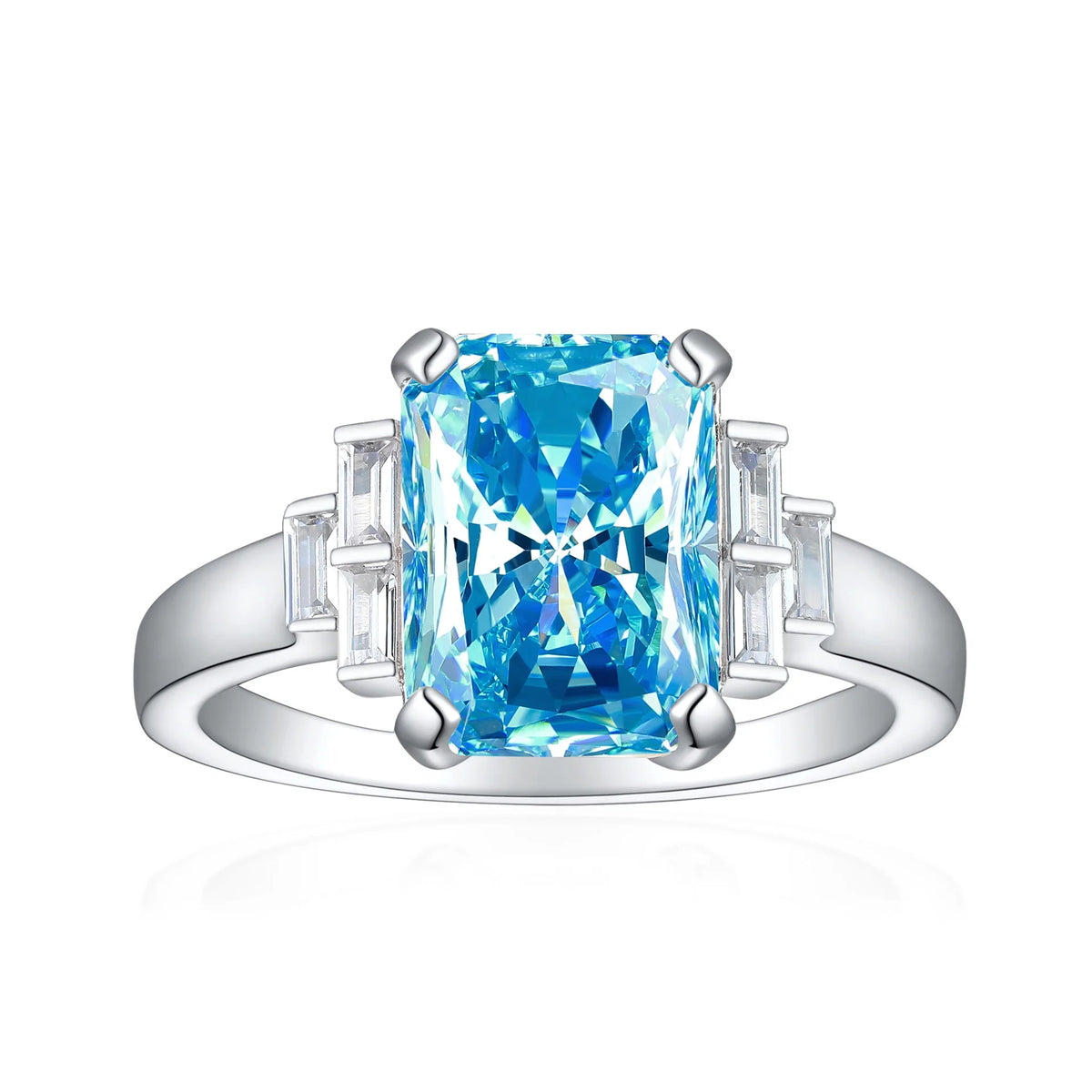 MuShan Jewelry 925 Sterling Silver Ring Wedding Band High Carbon Diamond Christmas Gift Romantic Style Women Rings Fine Jewelry