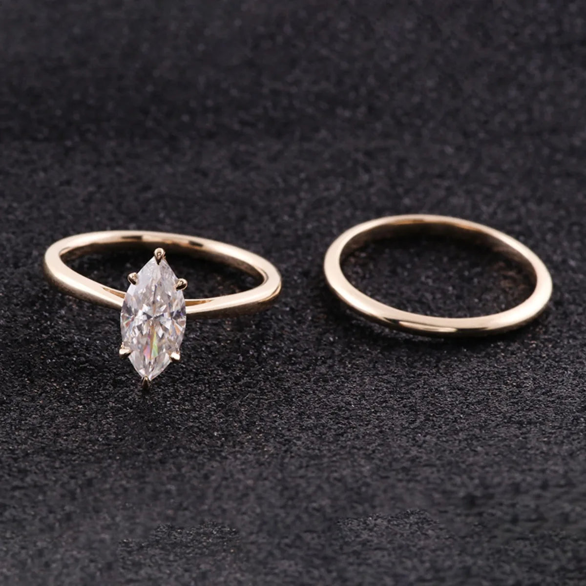 MUSHAN Luxury Custom 14K 18K Gold Rings Band Jewelry With Moissanite Diamond Lab Grown Gemstones Diamond Wedding Ring For Women