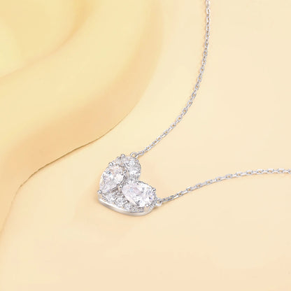 MuShan Brand Jewelry 925 Sterling Silver Necklace Zircon 7A Lariat Anniversary for Her 18K Gold Plated Premium Jewelry Pendant
