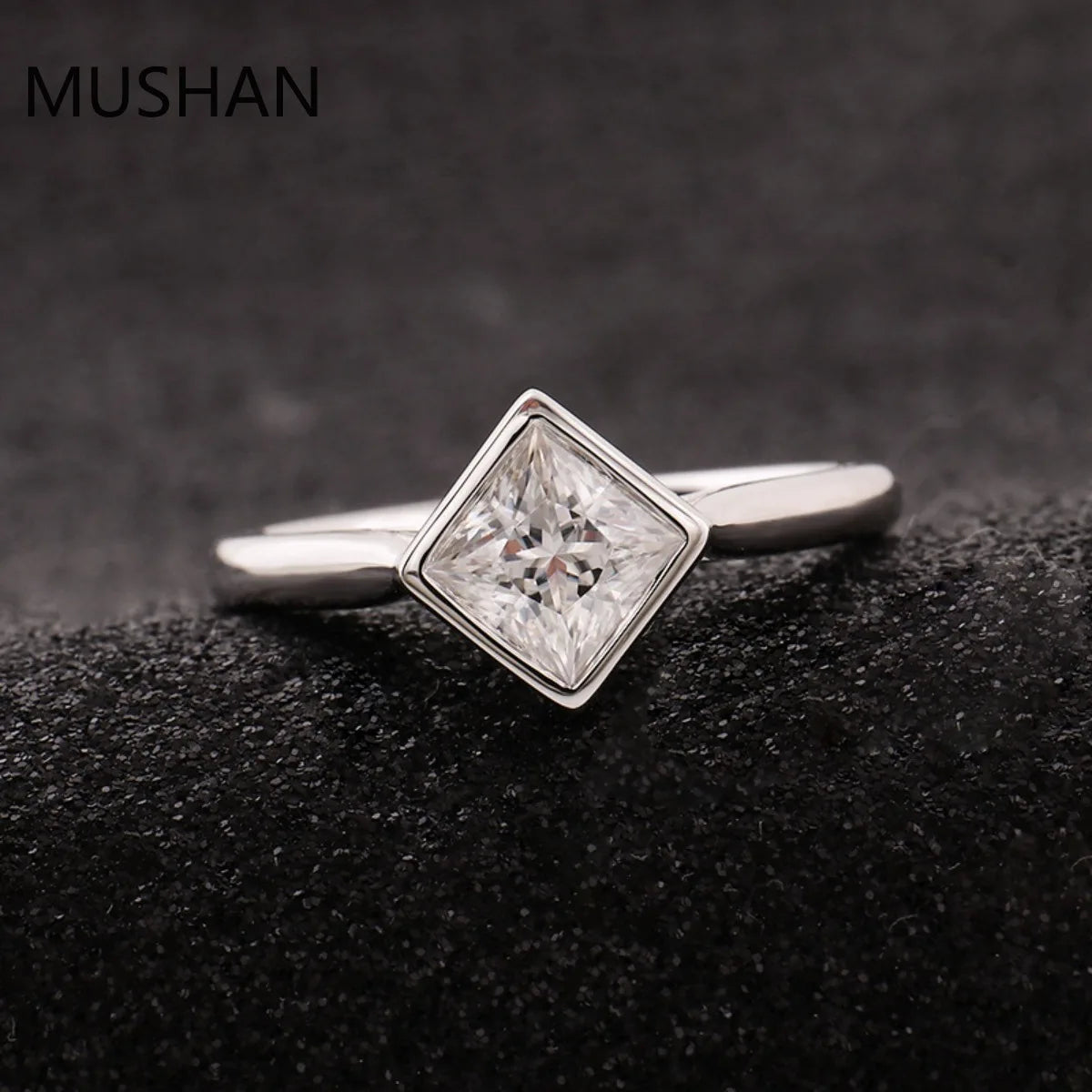 MUSHAN Luxury Custom 14K 18K Gold Rings Band Jewelry With Moissanite Diamond Lab Grown Gemstones Diamond Wedding Ring For Women