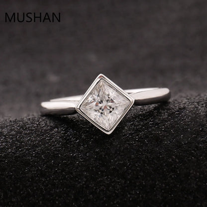 MUSHAN Luxury Custom 14K 18K Gold Rings Band Jewelry With Moissanite Diamond Lab Grown Gemstones Diamond Wedding Ring For Women