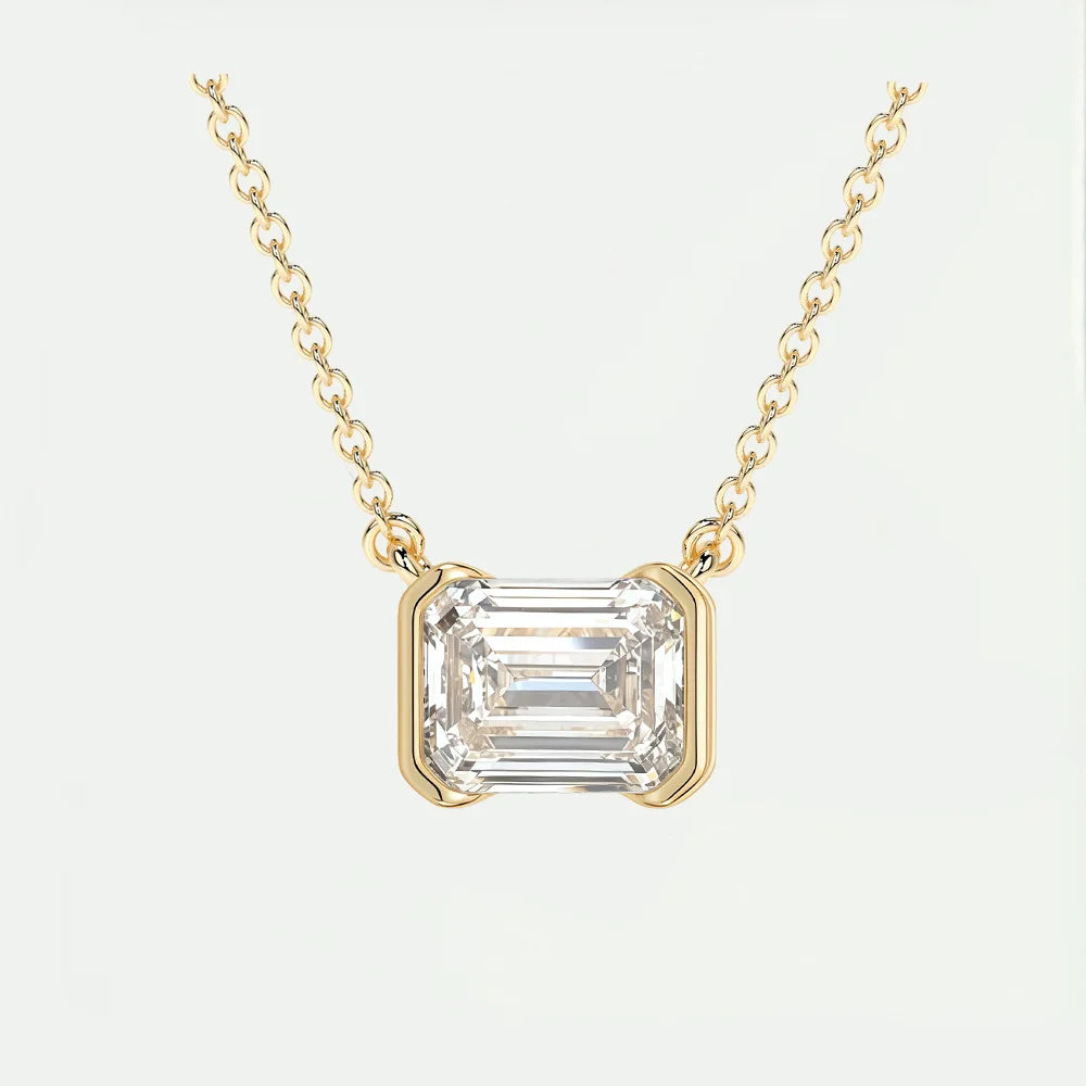 MUSHAN Bijoux sur mesure Collier en argent sterling 925 Moissanite couleur D VVS1 Pendentifs de luxe pour femme pour demande en mariage Diamant