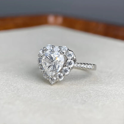 Bague MUSHAN Luxury Jewelry en argent sterling 925 pour femme, diamant moissanite taille émeraude certifié GRA, couleur D, bijou raffiné