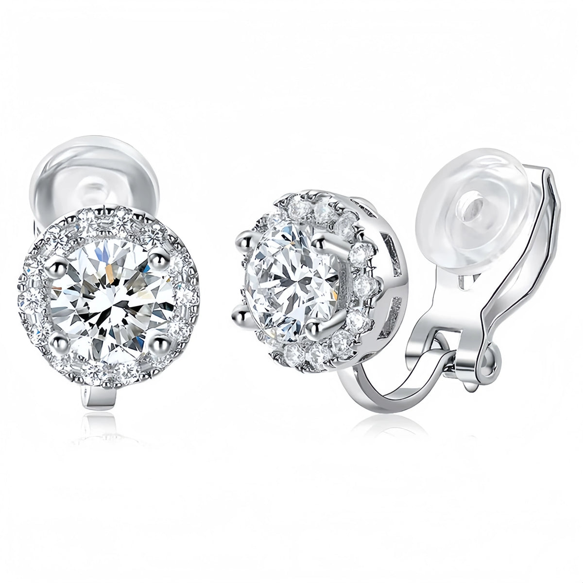 MS Luxury Jewelry 925 Sterling Silver Ear Clip Earrings For Women CMA Certificate Gemstones Drop Earring Ear Clip Jewelry