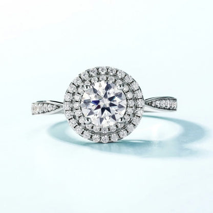 MUHAN Luxury Jewelry  925 Sterling Silver Ring Wedding Band  Women GRA Certificate Moissanite Diamond Rings D Color Fine Jewelry