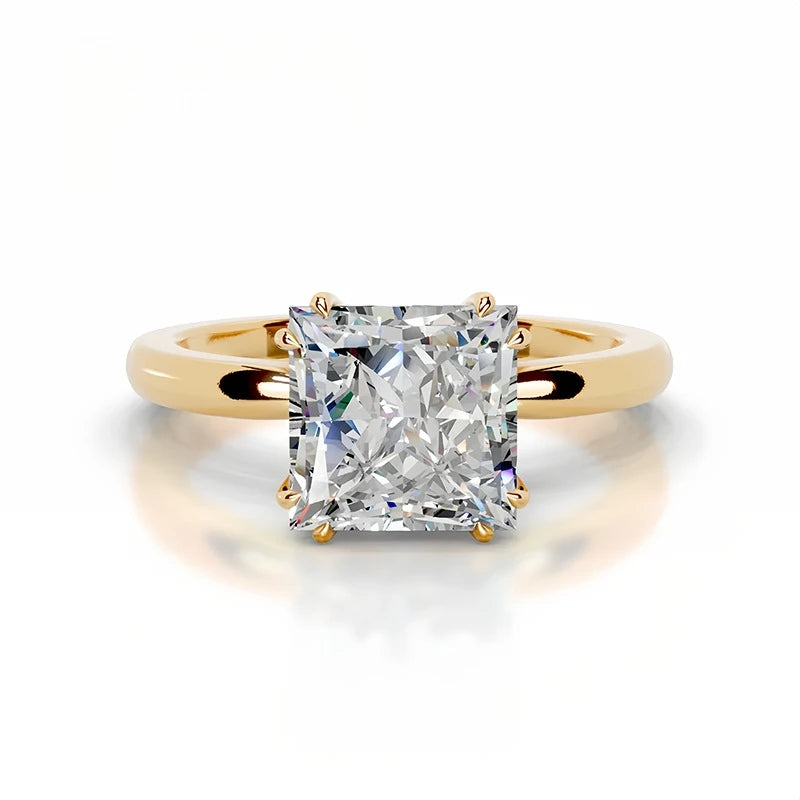 MUSHAN Bespoke Luxury Jewelry 925 Sterling Silver Rings 3ct 4ct 5ct Wedding Real D Color VVS Moissanite Ring Band MST Patent