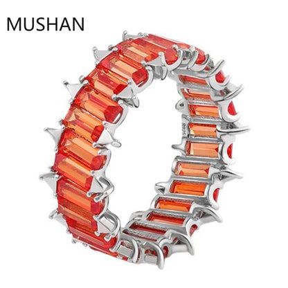 MUSHAN Luxury Custom 14K 18K Gold Rings Band Jewelry With Moissanite Diamond Lab Grown Gemstones Diamond Wedding Ring For Women