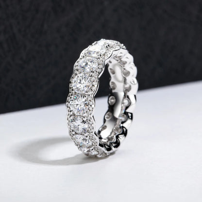 MUHAN Luxury Jewelry  925 Sterling Silver Ring Wedding Band  Women GRA Certificate Moissanite Diamond Rings D Color Fine Jewelry